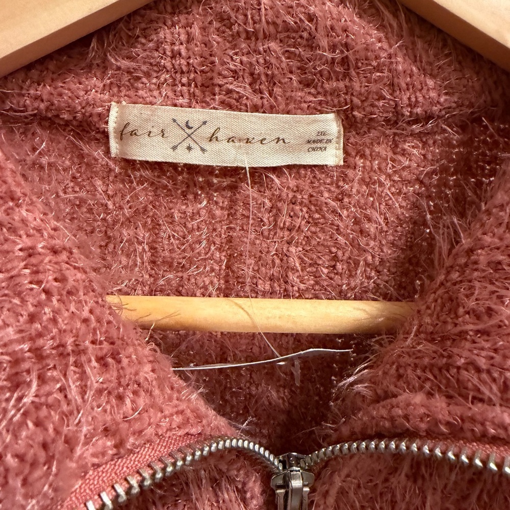 Fair Haven Half Zip Fuzzy Sweater Sz 2Xl, NWT - Picture 10 of 11